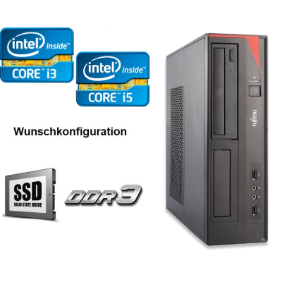 Fujitsu Esprimo E520 - Windows 10 Pro, CPU / RAM / SSD / DVD-RW Wunschkonfiguration:
