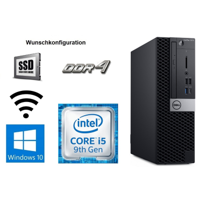 Dell 7070 SFF - Intel Core i5-9500, Windows 10 Pro, RAM / SSD / WLAN Wunschkonfiguration