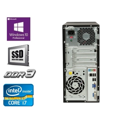 HP Pavilion p6 - Intel Core i7-3770 16GB DDR3, 256 GB SSD, DVD-RW, Windows 10 Pro