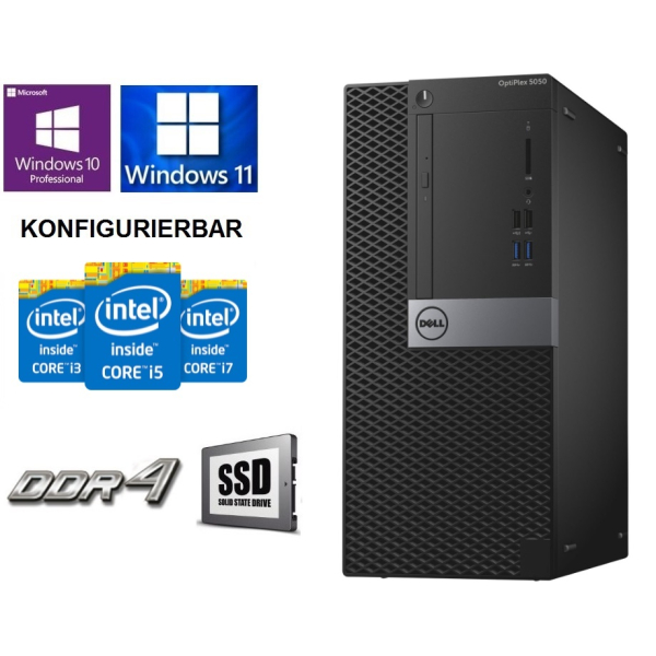Dell Optiplex 5050 MT - CPU / RAM / SSD / OS / WLAN Wunschkonfiguration